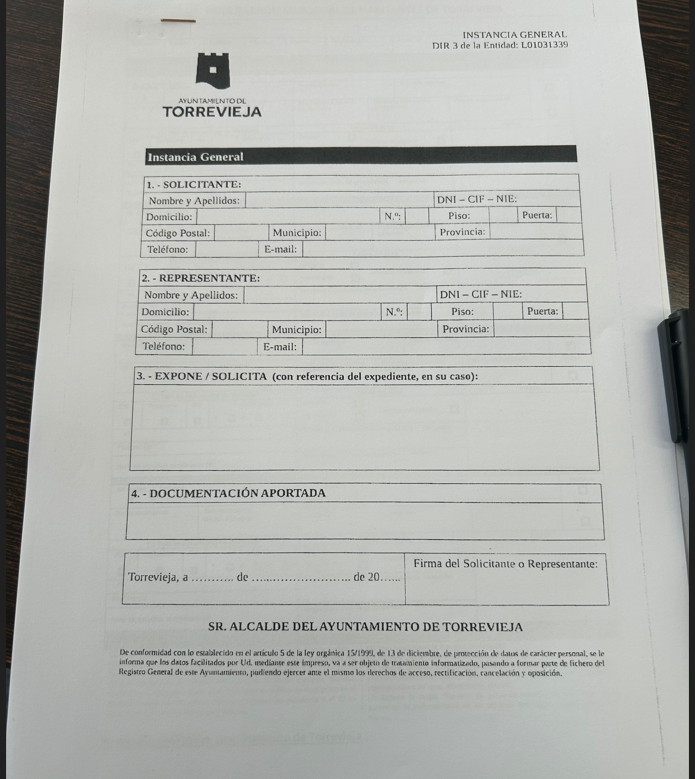 Tühi blankett täitmiseks