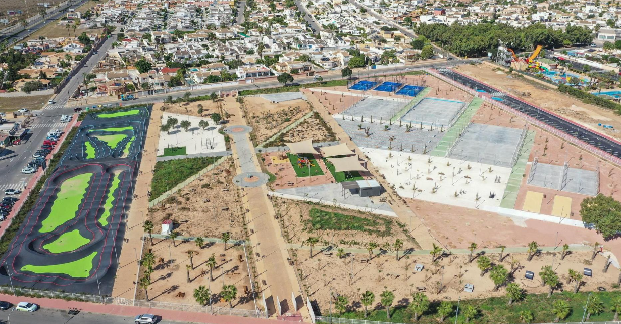 Parque La Siesta pealtvaatest kus paistavad kõik väljakud