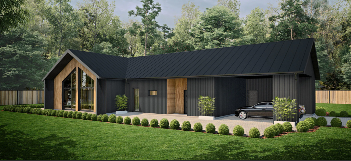 Timberelement maja projekt